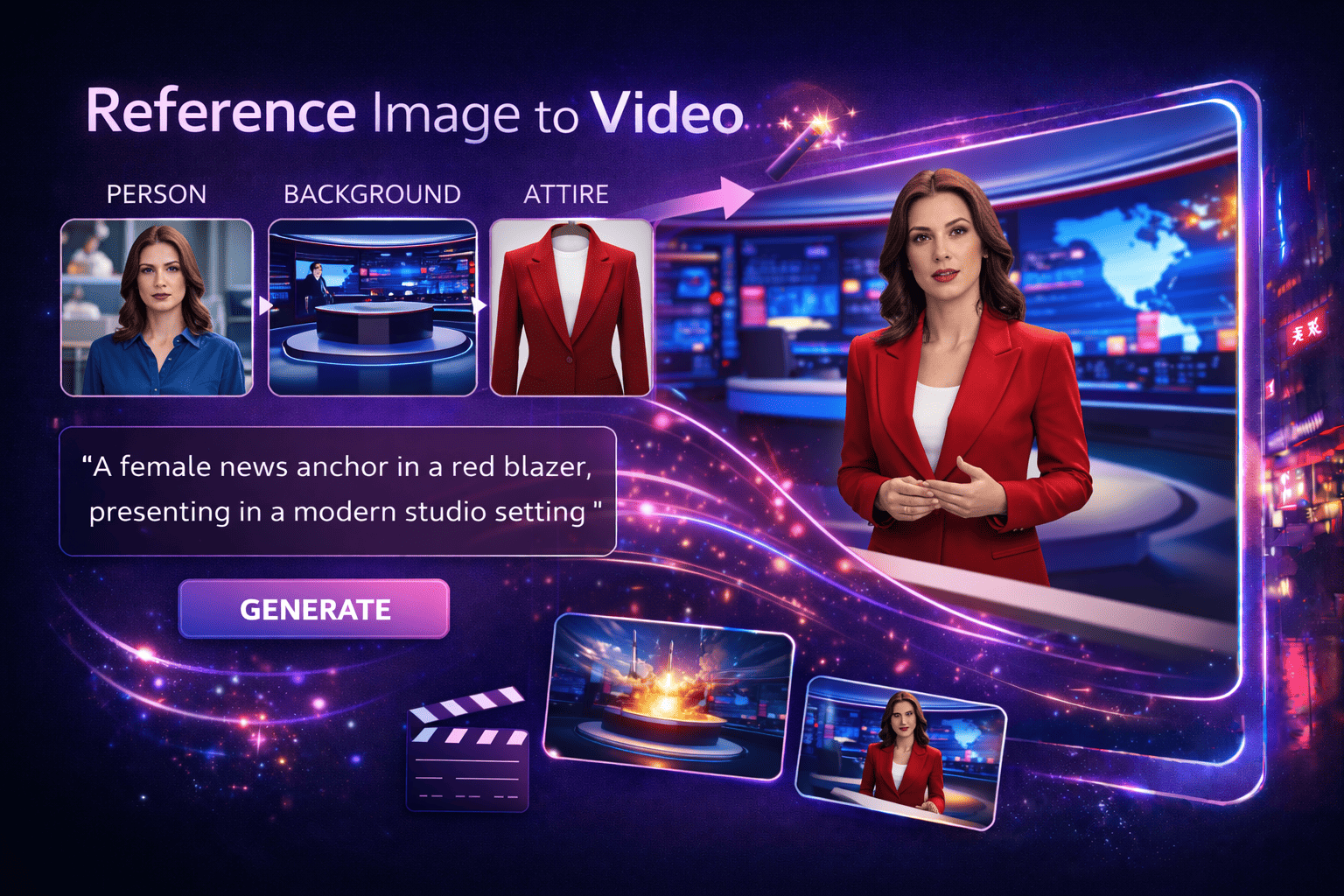 Pixwit.ai reference image to video feature demonstration